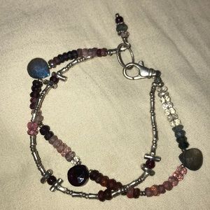 Beautiful multi strand gemstone SUNDANCE bracelet